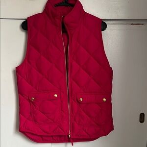 J Crew Quilted Vest - pink